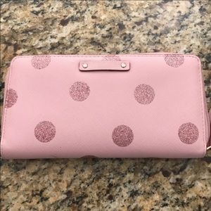 Kate Spade Wallet pink polka dots